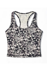 White Orchid Crop Racerback