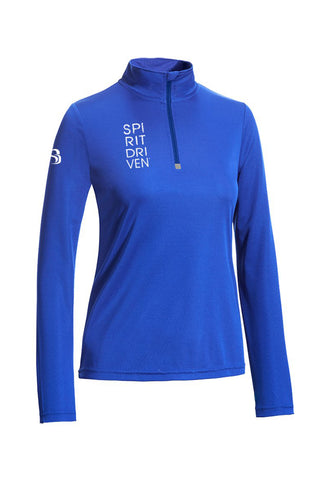 SD Strong  Women's Qtr Zip Pullover Royal