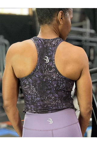 SPIRITDRIVEN® Purple Orchid Crop RacerBack