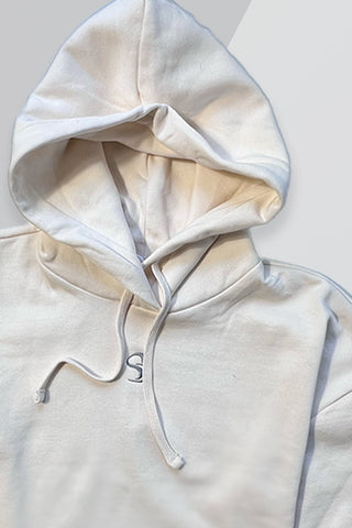 SPIRITDRIVEN® Crop Hoodie, Creme