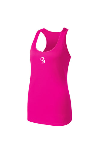 SD STRONG™ Women's DriWick™  Racerback (White Logos)