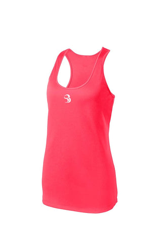 SD STRONG™ Women's DriWick™  Racerback (White Logos)